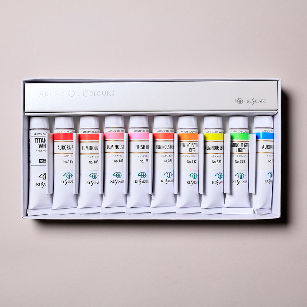 専門家用油絵具 蛍光10色セット - pigment.mom