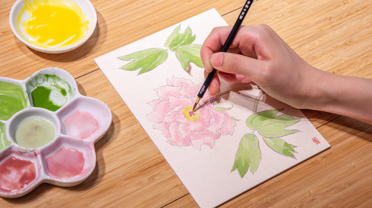 ［入門］岩絵具で花をえがく（ぼたん） 26/11/08
