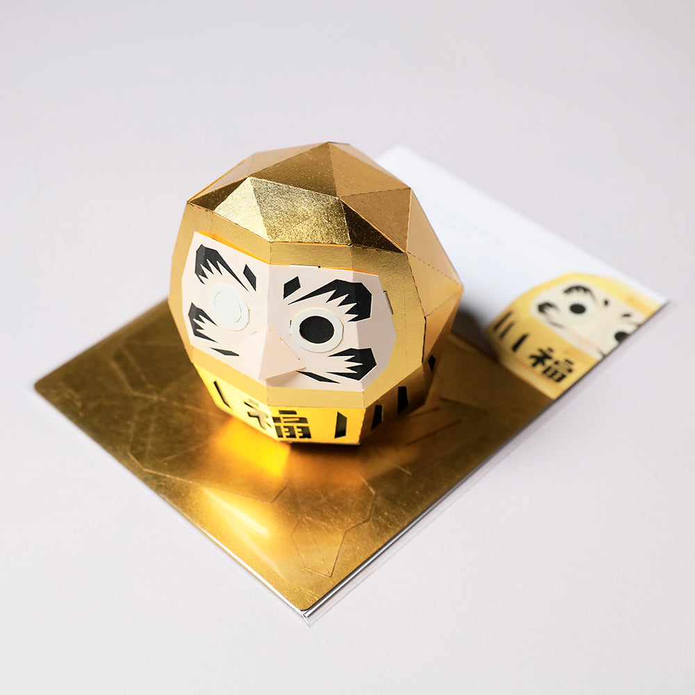 箔のペーパークラフト / 達磨【金】 - pigment.mom