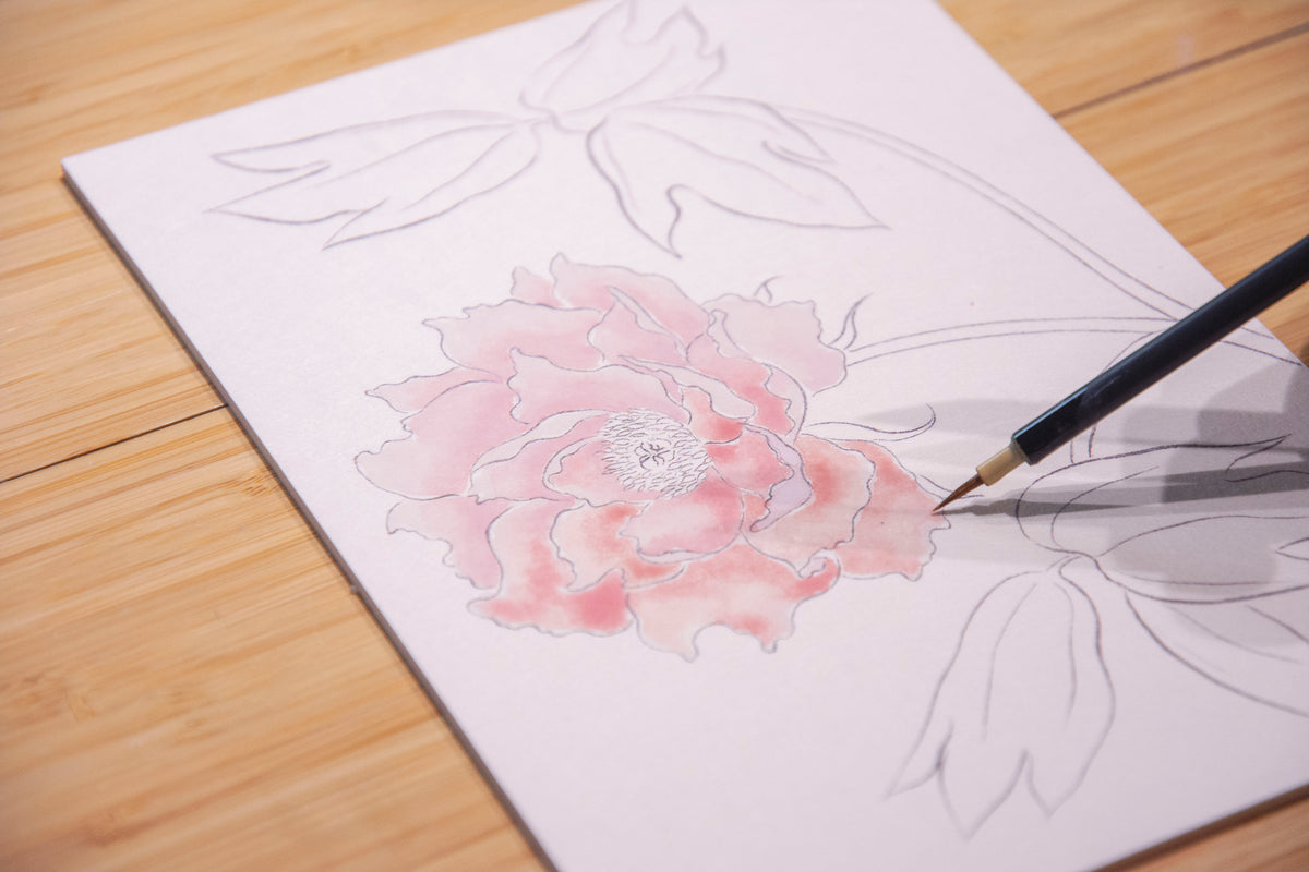 ［入門］岩絵具で花をえがく（ぼたん） 26/11/08