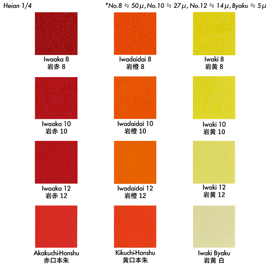 岩絵具48色セット 平安 - pigment.mom