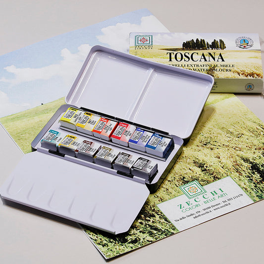 トスカーナ 水彩絵具セット 小 12色 - pigment.mom