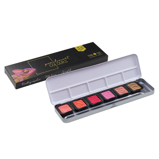 ファインテック F0603 パールカラー水彩絵具 6色セット - pigment.mom