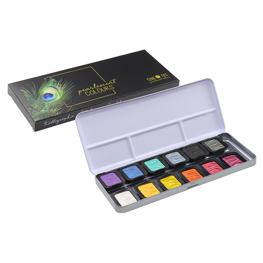 ファインテック F1200  パールカラー水彩絵具　12色セット - pigment.mom