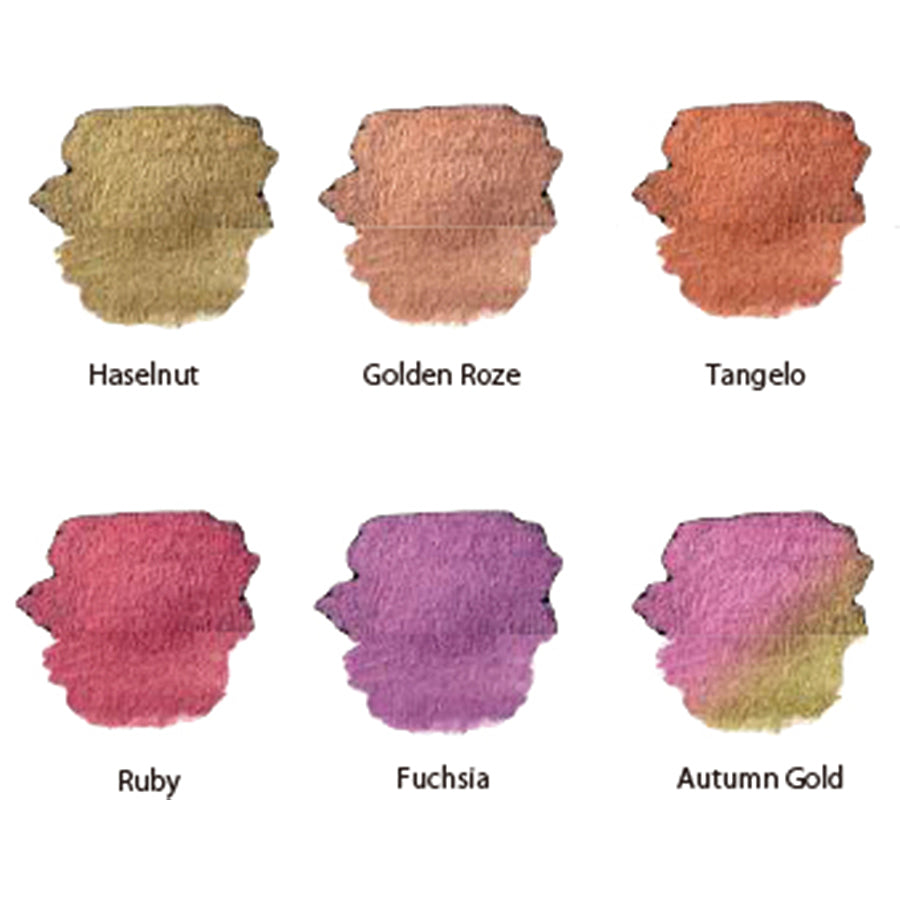 ファインテック F0603 パールカラー水彩絵具 6色セット - pigment.mom