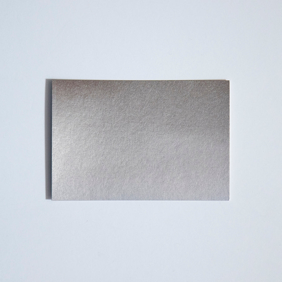 Metal Leaf Postcard (Silver)